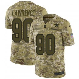 Cowboys #90 Demarcus Lawrence Camo Men's Stitched NFL Limited 2018 Salute To Service Jersey