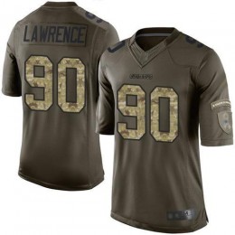 Cowboys #90 Demarcus Lawrence Green Men's Stitched NFL Limited 2015 Salute To Service Jersey