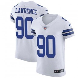 Cowboys #90 Demarcus Lawrence White Men's Stitched NFL Vapor Untouchable Elite Jersey