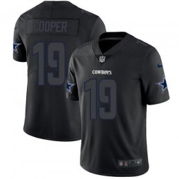 Dallas Cowboys #19 Amari Cooper Black Men's Stitched NFL Limited Rush Impact Jersey