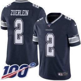 Dallas Cowboys #2 Greg Zuerlein Navy Blue Team Color Men's Stitched NFL 100th Season Vapor Untouchable Limited Jersey