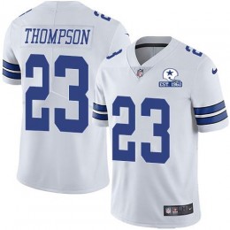 Dallas Cowboys #23 Darian Thompson White Men's Stitched With Established In 1960 Patch NFL Vapor Untouchable Limited Jersey
