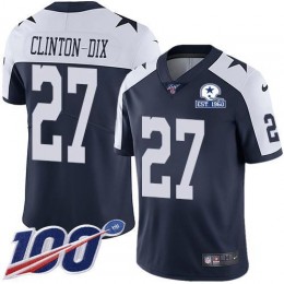 Dallas Cowboys #27 Ha Ha Clinton-Dix Navy Blue Thanksgiving Men's Stitched With Established In 1960 Patch NFL 100th Season Vapor Untouchable Limited T
