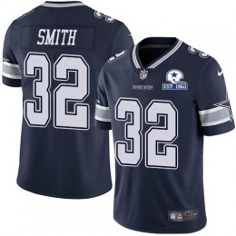 Dallas Cowboys #32 Saivion Smith Navy Blue Team Color Men's Stitched With Established In 1960 Patch NFL Vapor Untouchable Limited Jersey