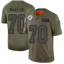 Dallas Cowboys #70 Zack Martin Camo Men's Stitched NFL Limited 2019 Salute To Service Jersey
