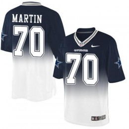 Dallas Cowboys #70 Zack Martin Navy Blue/White Men's Stitched NFL Elite Fadeaway Fashion Jersey