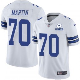 Dallas Cowboys #70 Zack Martin White Men's Stitched With Established In 1960 Patch NFL Vapor Untouchable Limited Jersey