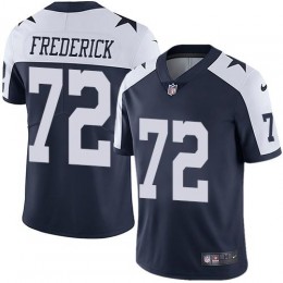 Dallas Cowboys #72 Travis Frederick Navy Blue Thanksgiving Men's Stitched NFL Vapor Untouchable Limited Throwback Jersey