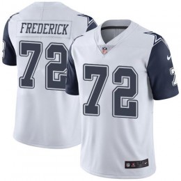 Dallas Cowboys #72 Travis Frederick White Men's Stitched NFL Limited Rush Jersey