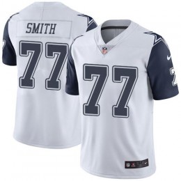 Dallas Cowboys #77 Tyron Smith White Men's Stitched NFL Limited Rush Jersey