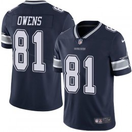 Dallas Cowboys #81 Terrell Owens Navy Blue Team Color Men's Stitched NFL Vapor Untouchable Limited Jersey