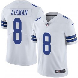 Dallas Cowboys #8 Troy Aikman White Men's Stitched NFL Vapor Untouchable Limited Jersey