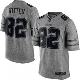 Dallas Cowboys #82 Jason Witten Gray Men's Stitched NFL Limited Gridiron Gray Jersey