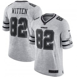 Dallas Cowboys #82 Jason Witten Gray Men's Stitched NFL Limited Gridiron Gray II Jersey