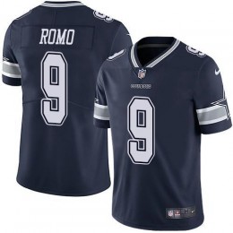 Dallas Cowboys #9 Tony Romo Navy Blue Team Color Men's Stitched NFL Vapor Untouchable Limited Jersey