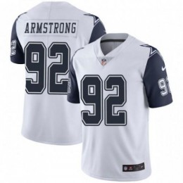 Dallas Cowboys #92 Dorance Armstrong White Men's Stitched NFL Limited Rush Jersey