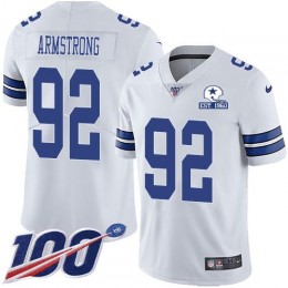 Dallas Cowboys #92 Dorance Armstrong White Men's Stitched With Established In 1960 Patch NFL 100th Season Vapor Untouchable Limited Jersey