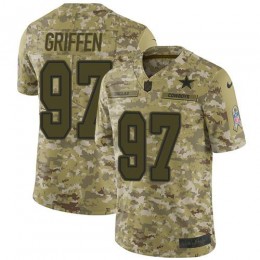 Dallas Cowboys #97 Everson Griffen Camo Men's Stitched NFL Limited 2018 Salute To Service Jersey