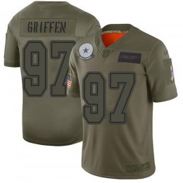 Dallas Cowboys #97 Everson Griffen Camo Men's Stitched NFL Limited 2019 Salute To Service Jersey