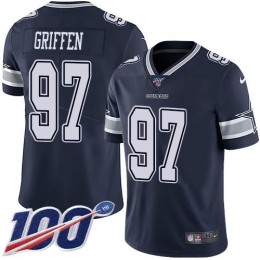 Dallas Cowboys #97 Everson Griffen Navy Blue Team Color Men's Stitched NFL 100th Season Vapor Untouchable Limited Jersey