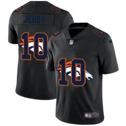 Denver Broncos #10 Jerry Jeudy Men's Team Logo Dual Overlap Limited NFL Jersey Black