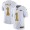 Denver Broncos #1 KJ Hamler Men's Flocked Leopard Print Vapor Limited NFL Jersey White