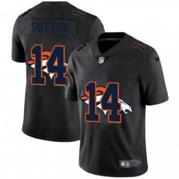 Denver Denver Broncos #14 Courtland Sutton Men's Team Logo Dual Overlap Limited NFL Jersey Black Men's