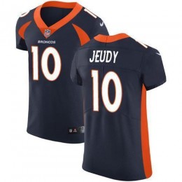 Broncos #10 Jerry Jeudy Navy Blue Alternate Men's Stitched NFL New Elite Jersey