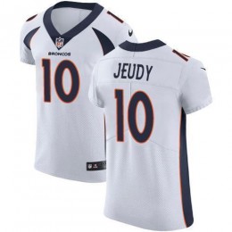 Broncos #10 Jerry Jeudy White Men's Stitched NFL New Elite Jersey
