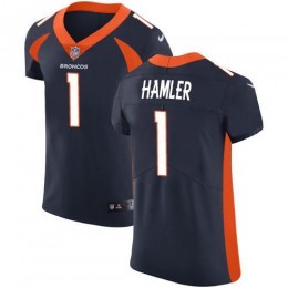 Broncos #1 KJ Hamler Navy Blue Alternate Men's Stitched NFL New Elite Jersey