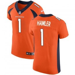 Broncos #1 KJ Hamler Orange Team Color Men's Stitched NFL Vapor Untouchable Elite Jersey