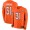 Broncos #31 Justin Simmons Orange Team Color Men's Stitched NFL Limited Therma Long Sleeve Jersey