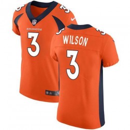 Broncos #3 Russell Wilson Orange Team Color Men's Stitched NFL Vapor Untouchable Elite Jersey