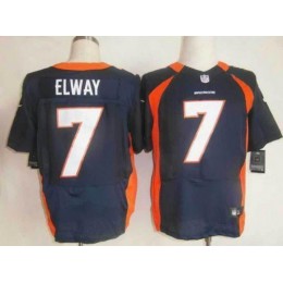 Broncos #7 John Elway Navy Blue Alternate Men's Stitched NFL Elite Jersey