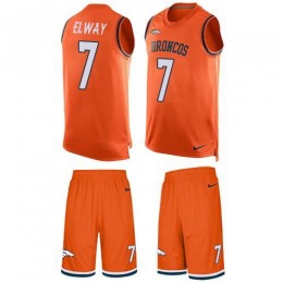 Broncos #7 John Elway Orange Team Color Men's Stitched NFL Limited Tank Top Suit Jersey
