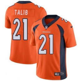 Denver Broncos #21 Aqib Talib Orange Team Color Men's Stitched NFL Vapor Untouchable Limited Jersey