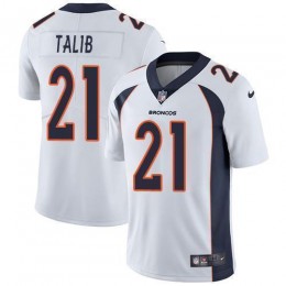 Denver Broncos #21 Aqib Talib White Men's Stitched NFL Vapor Untouchable Limited Jersey