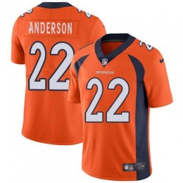Denver Broncos #22 C.J. Anderson Orange Team Color Men's Stitched NFL Vapor Untouchable Limited Jersey