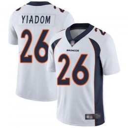 Denver Broncos #26 Isaac Yiadom White Men's Stitched NFL Vapor Untouchable Limited Jersey