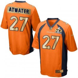 Denver Broncos #27 Steve Atwater Orange Team Color Men's Stitched NFL Game Super Bowl 50 Collection Jersey