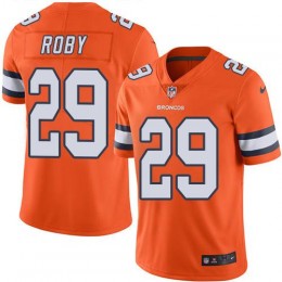 Denver Broncos #29 Bradley Roby Orange Men's Stitched NFL Limited Rush Jersey
