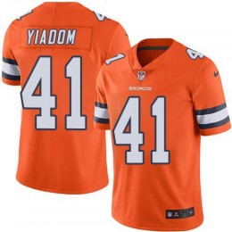 Denver Broncos #41 Isaac Yiadom Orange Men's Stitched NFL Limited Rush Jersey