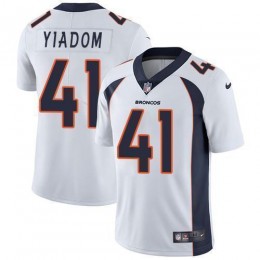 Denver Broncos #41 Isaac Yiadom White Men's Stitched NFL Vapor Untouchable Limited Jersey