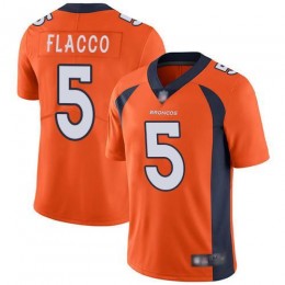 Denver Broncos #5 Joe Flacco Orange Team Color Men's Stitched NFL Vapor Untouchable Limited Jersey