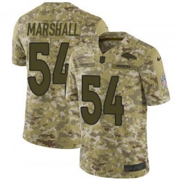 Denver Broncos #54 Brandon Marshall Camo Men's Stitched NFL Limited 2018 Salute To Service Jersey