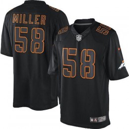 Denver Broncos #58 Von Miller Black Men's Stitched NFL Impact Limited Jersey