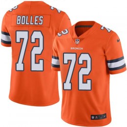 Denver Broncos #72 Garett Bolles Orange Men's Stitched NFL Limited Rush Jersey