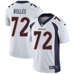 Denver Broncos #72 Garett Bolles White Men's Stitched NFL Vapor Untouchable Limited Jersey