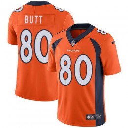 Denver Broncos #80 Jake Butt Orange Team Color Men's Stitched NFL Vapor Untouchable Limited Jersey