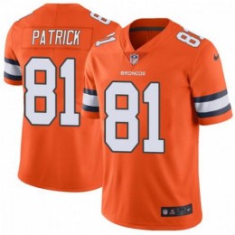 Denver Broncos #81 Tim Patrick Orange Men's Stitched NFL Limited Rush Jersey